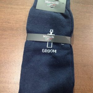 Groom navy socks