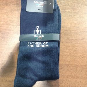 Navy Father of the groom socks