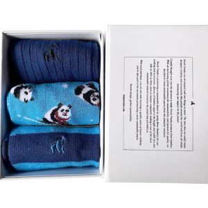Blue Christmas Sock Box