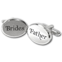 Silver Brides Father Cufflinks
