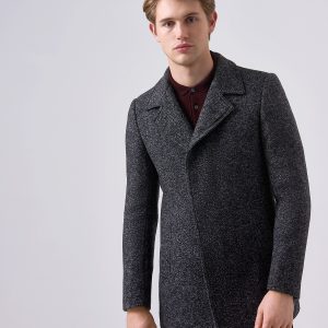 Remus Uomo Dark Grey Salt and Pepper coat