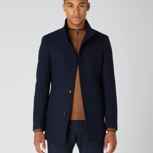 Remus Uomo Navy Jonah Tailored Coat